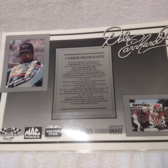 Dale Earnhardt Sr. Placemat Highlights Photograph - Picture 1 of 11